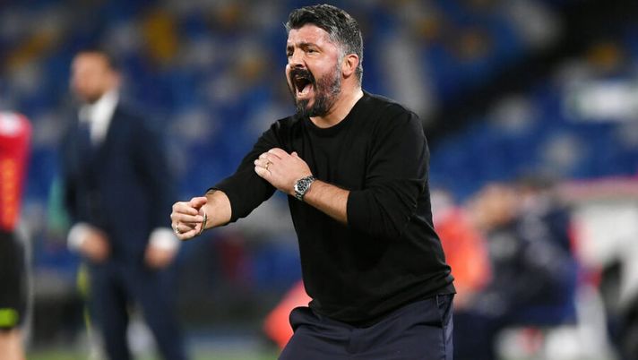 NAPLES, ITALY - JANUARY 31: Gennaro Gattuso SSC Napoli coach during the Serie A match between SSC Napoli and Parma Calcio at Stadio Diego Armando Maradona on January 31, 2021 in Naples, Italy. (Photo by Francesco Pecoraro/Getty Images ) FLASH – Gattuso: “Mertens, ci vorrà un po’ di tempo! Botta per Insigne, novità Ruiz” - immagine 1