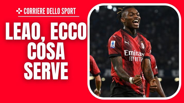 Rafael Leao AC Milan Napoli-Milan 2-2 Serie A 2023-2024