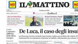 PRIMA PAGINA IL MATTINO OGGI: “Osi si tira fuori dal match col Genoa. Torna per il Barcellona”
