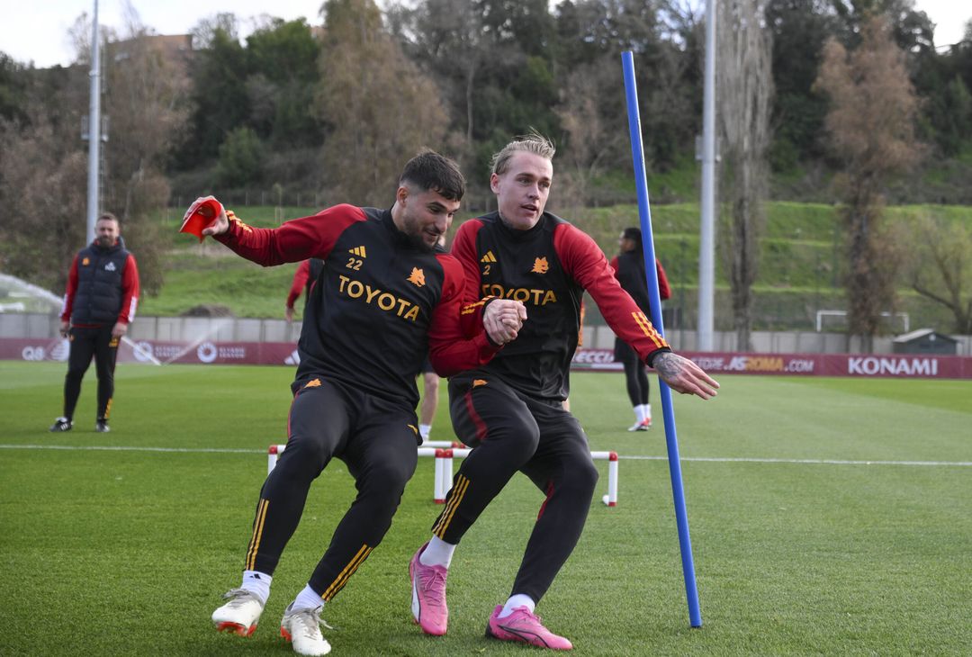 Roma, la rifinitura alla vigilia del Brighton – FOTOGALLERY - immagine 21