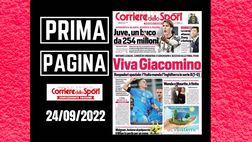 Prima pagina Corriere dello Sport: “Viva Giacomino”