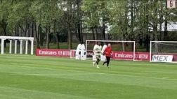 VIDEO, verso Milan-Inter: corsa leggera e qualche allungo. L’allenamento di Leao