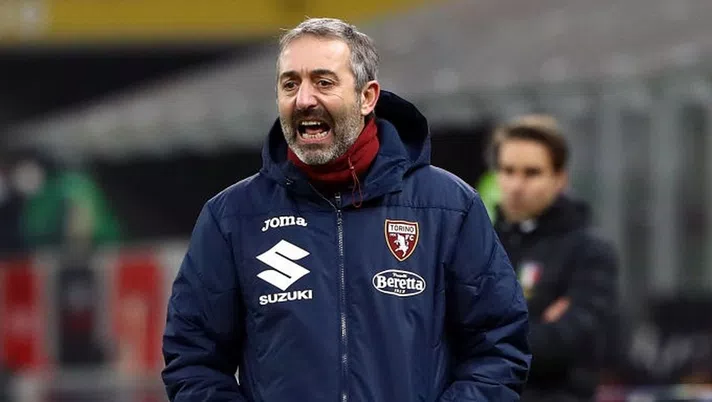 MILAN, ITALY - JANUARY 12: Marco Giampaolo, during the Coppa Italia match between AC Milan and Torino FC at Stadio Giuseppe Meazza on January 12, 2021 in Milan, Italy. Sporting stadiums around Italy remain under strict restrictions due to the Coronavirus Pandemic as Government social distancing laws prohibit fans inside venues resulting in games being played behind closed doors. (Photo by Marco Luzzani/Getty Images)
