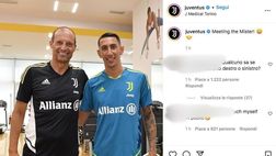 Juventus, visite mediche per Di Maria: primo incontro con Allegri al JMedical