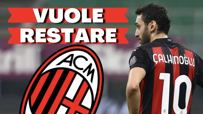 Hakan Calhanoglu (centrocampista AC Milan), in trattativa di calciomercato con il Milan per il rinnovo del suo contratto | AC Milan News (Getty Images)