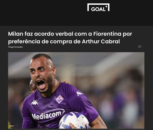 Dal Brasile: Milan, accordo verbale con la Fiorentina per Cabral. La clausola…- immagine 2