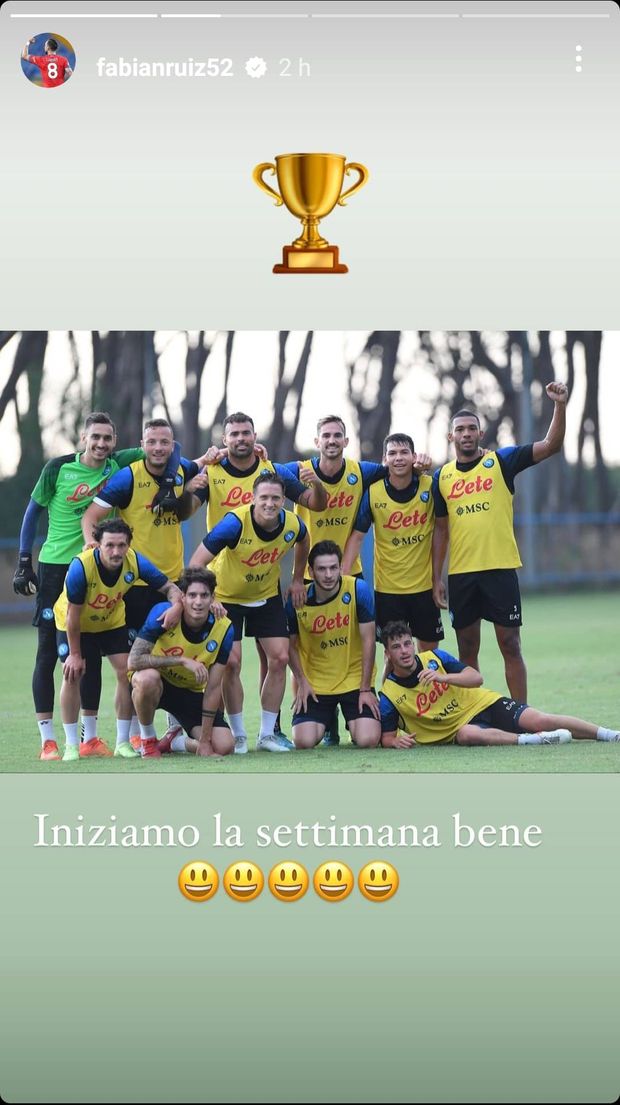 FOTO Fabian Ruiz non pensa (ancora) al PSG: “Iniziamo bene la settimana”- immagine 2