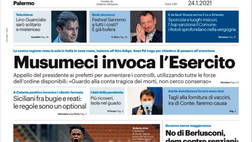 Prima Pagina, Giornale di Sicilia: “Coronavirus, Musumeci invoca l’Esercito. Siciliani fra bugie e reati”