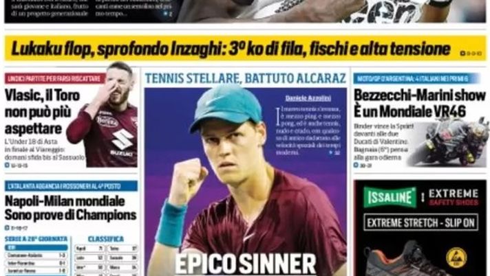 EDICOLA TS – Lukaku flop, sprofondo Inzaghi: Inter, fischi e alta tensione - immagine 1