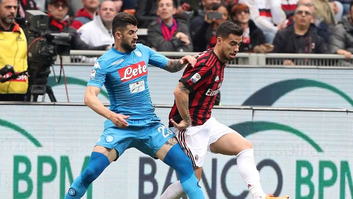 Elseid Hysaj e Jesus Suso in Milan-Napoli (credits: GETTY Images) Elseid Hysaj e Jesus Suso in Milan-Napoli (credits: GETTY Images)