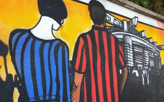 Milano, sui muri è già derby Milano, sui muri è già derby