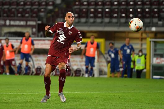  TURIN, ITALY - JULY 08: Simone Zaza of Torino FC scores a goal during the Serie A match between Torino FC and Brescia Calcio at Stadio Olimpico di Torino on July 8, 2020 in Turin, Italy. (Photo by Valerio Pennicino/Getty Images) 