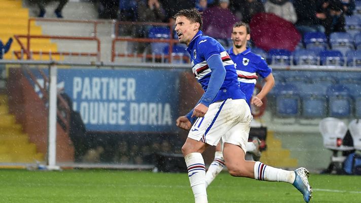 GENOA, ITALY - NOVEMBER 24: Gaston Ramirez of UC Sampdoria celebrates after his penalty 2-1 during the Serie A match between UC Sampdoria and Udinese Calcio at Stadio Luigi Ferraris on November 24, 2019 in Genoa, Italy. (Photo by Paolo Rattini/Getty Images) GENOA, ITALY - NOVEMBER 24: Gaston Ramirez of UC Sampdoria celebrates after his penalty 2-1 during the Serie A match between UC Sampdoria and Udinese Calcio at Stadio Luigi Ferraris on November 24, 2019 in Genoa, Italy. (Photo by Paolo Rattini/Getty Images)
