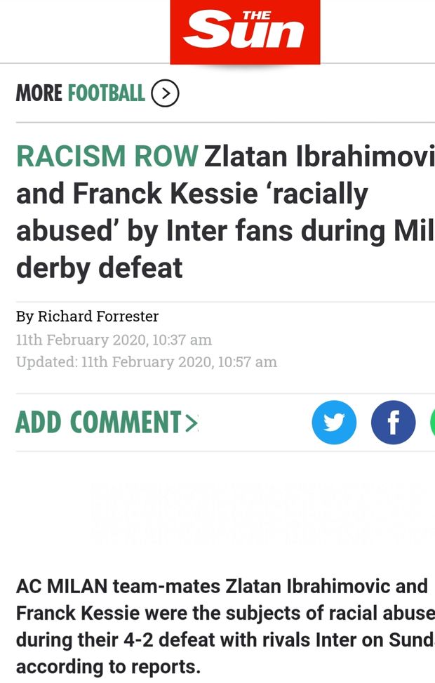 Il Sun e il derby di Milano Il Sun e il derby di Milano