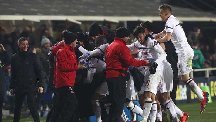 Il Milan festeggia un gol, Getty Images 