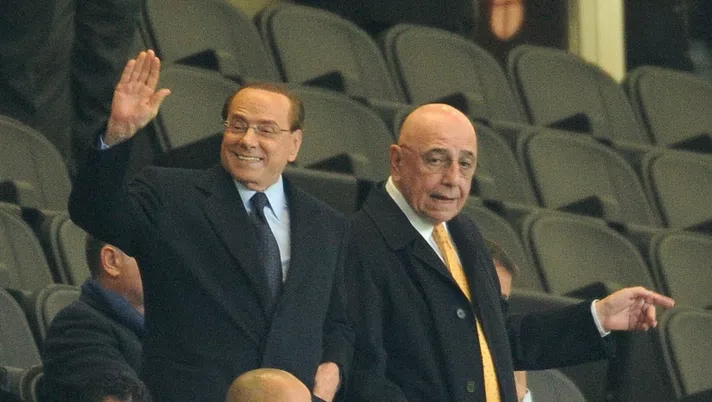 Silvio Berlusconi e Adriano Galliani, GETTY  Images