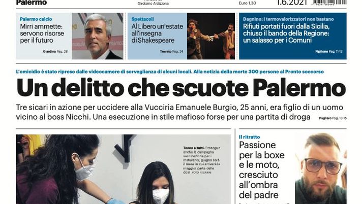 Prima Pagina, Giornale di Sicilia: “Mirri ammette: servono risorse per il futuro” Prima Pagina, Giornale di Sicilia: “Mirri ammette: servono risorse per il futuro”