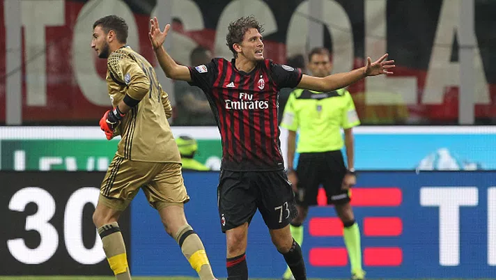 L'esultanza di Manuel Locatelli, centrocampista del Milan (GETTY Images)