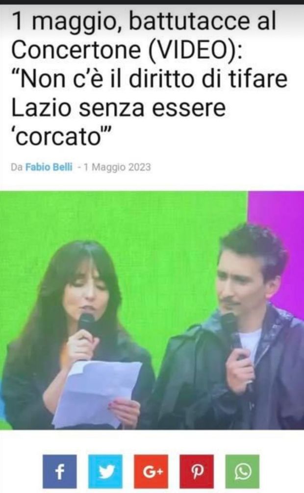 Derby anche il Primo maggio: la frase di Ambra che ha fatto arrabbiare i laziali- immagine 2