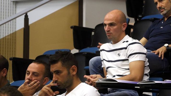 Esteban Cambiasso, Giuseppe Mascara e Michele Pazienza al Corso Allenatore Professionista UEFA A 
