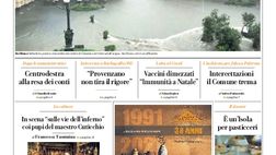 Prima Pagina, La Repubblica-Palermo: “Catania è sommersa, un nubifragio la devasta”