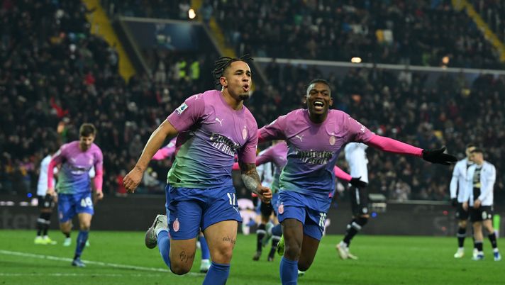 esultanza gol Noah Okafor AC Milan Udinese-Milan Serie A 2023-2024