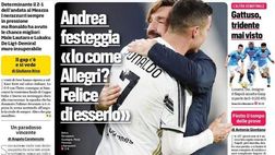 Prima Pagina, Corriere dello Sport:: “Pirlo, venti di Juve. L’Inter non passa, resta solo il campionato, insulti tra Conte e Agnelli”