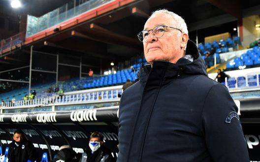 GENOA, ITALY - NOVEMBER 26: Claudio Ranieri head coach of UC Sampdoria during the Coppa Italia match between UC Sampdoria and Genoa CFC at Stadio Luigi Ferraris on November 26, 2020 in Genoa, Italy. (Photo by Paolo Rattini/Getty Images) GENOA, ITALY - NOVEMBER 26: Claudio Ranieri head coach of UC Sampdoria during the Coppa Italia match between UC Sampdoria and Genoa CFC at Stadio Luigi Ferraris on November 26, 2020 in Genoa, Italy. (Photo by Paolo Rattini/Getty Images)
