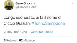 Torino, la delusione dei tifosi sui social. E Gene Gnocchi punge