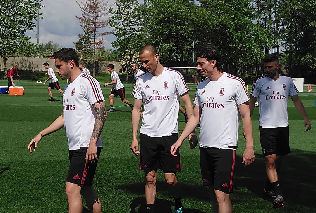 Il Milan si allena a Milanello