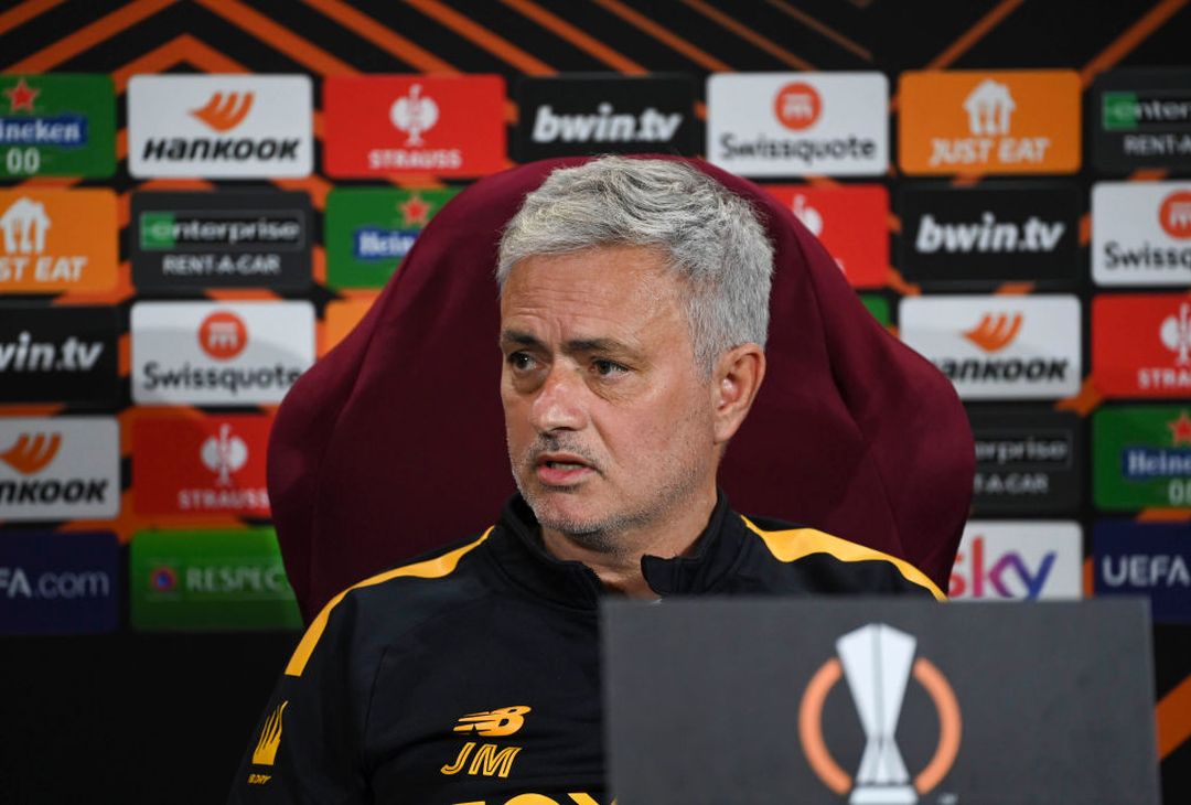 Mourinho e Mancini in conferenza stampa in vista di Roma-Salisburgo – FOTO GALLERY - immagine 8