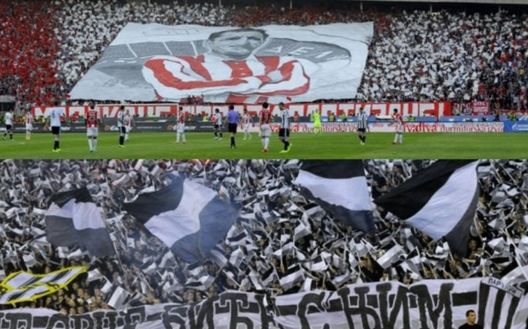 I tifosi di Partizan e Stella Rossa I tifosi di Partizan e Stella Rossa