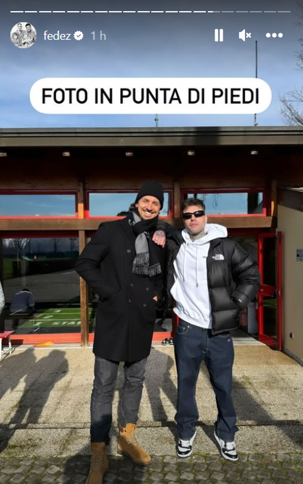 Fedez e Zlatan Ibrahimovic, screen Instagram
