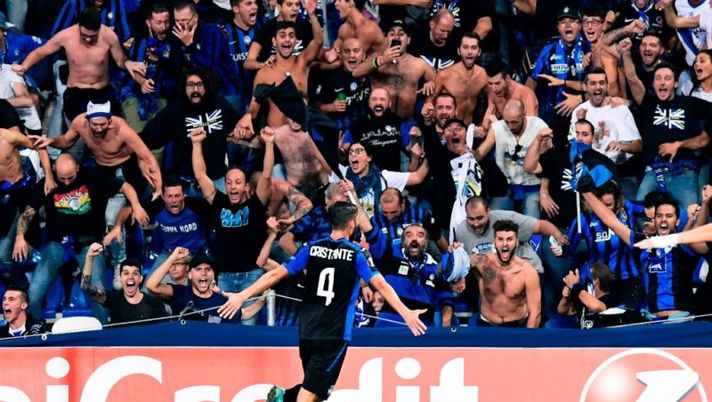 Atalanta's Italian midfielder Brian Cristante celebrates after scoring the third goal during the UEFA Europa League Group E football match between Atalanta and Everton at the Mapei Stadium in Reggio Emilia on September 14, 2017. / AFP PHOTO / MIGUEL MEDINA (Photo credit should read MIGUEL MEDINA/AFP/Getty Images) Atalanta, da Ilicic a Spinazzola: la probabile formazione per il Lione - immagine 1