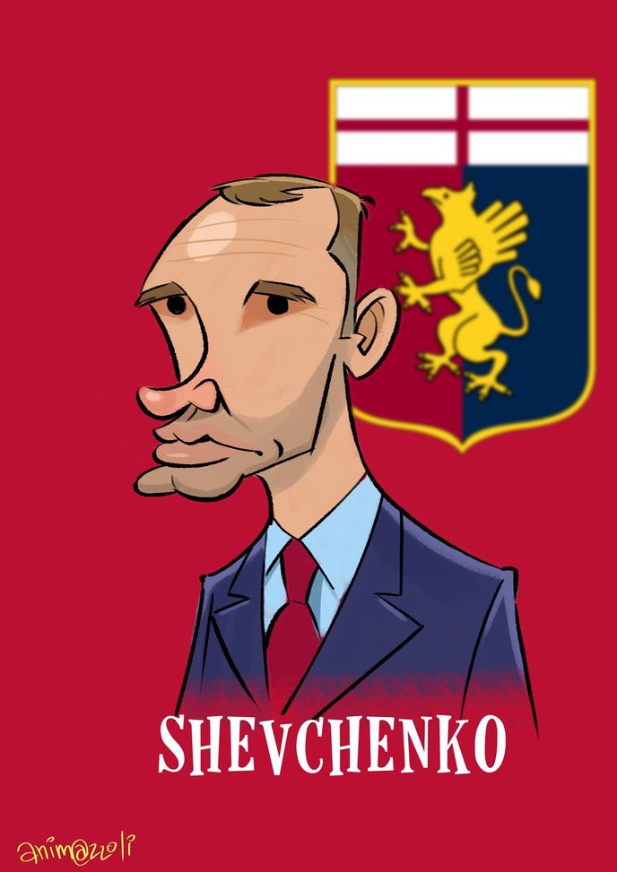 I calciatoons di Riccardo Mazzoli: Andriy Shevchenko- immagine 2