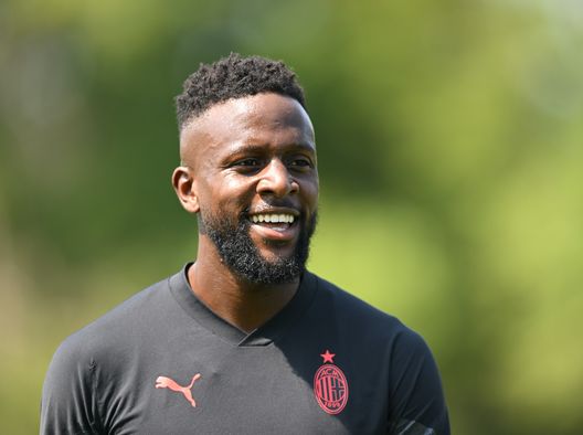 Divock Origi (attaccante AC Milan), qui durante un allenamento a Milanello | Milan News (Getty Images) Divock Origi AC Milan allenamento Milanello