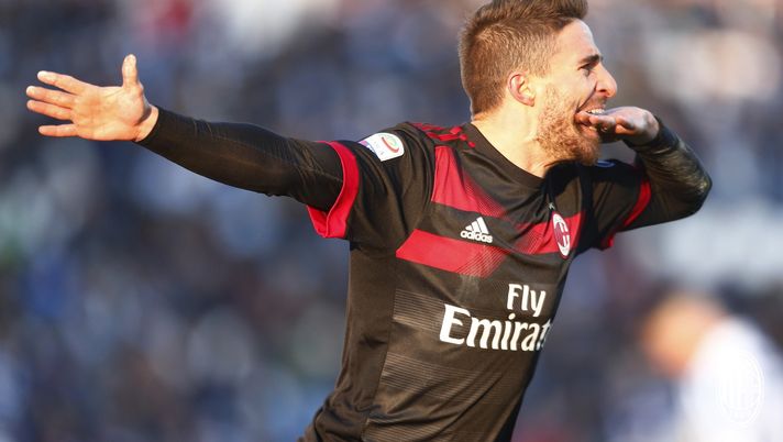 Fabio Borini in gol durante Spal-Milan (credits: acmilan.com) Borini Spal-Milan