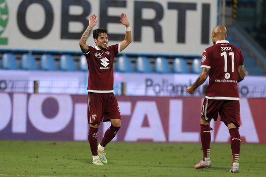 FERRARA, ITALY - JULY 26: Simone Verdi of FC Torino celebrates after scoring a goal during the Serie A match between SPAL and Torino FC at Stadio Paolo Mazza on July 26, 2020 in Ferrara, Italy. (Photo by Gabriele Maltinti/Getty Images)HFD FERRARA, ITALY - JULY 26: Simone Verdi of FC Torino celebrates after scoring a goal during the Serie A match between SPAL and Torino FC at Stadio Paolo Mazza on July 26, 2020 in Ferrara, Italy. (Photo by Gabriele Maltinti/Getty Images)HFD
