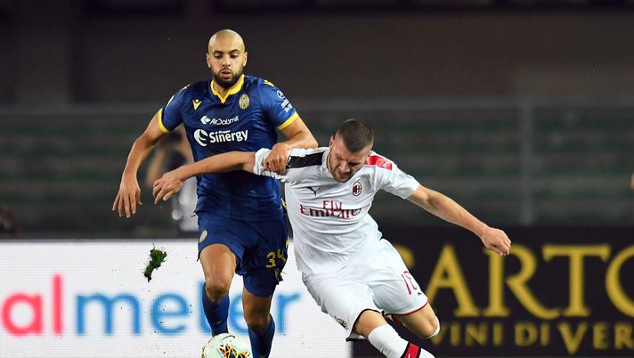 15 settembre 2019, Verona-Milan 0-1: il rossonero Ante Rebic (credits: GETTY Images) 