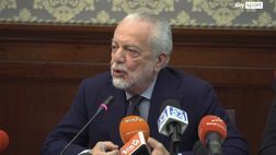 VIDEO Napoli-Eintracht, De Laurentiis: “Serve legge su violenza come quella inglese”