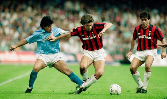 (Photo by Simon Bruty/Allsport/Getty Images) napoli milan maradona