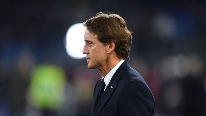 ROME, ITALY - NOVEMBER 12: Head coach of Italy Roberto Mancini before the 2022 FIFA World Cup Qualifier match between Italy and Switzerland at Stadio Olimpico on November 12, 2021 in Rome, Italy . (Photo by Claudio Villa/Getty Images) Nazionale, ecco gli 8 nuovi convocati che si aggiungono alla lista: non solo Pobega - immagine 1