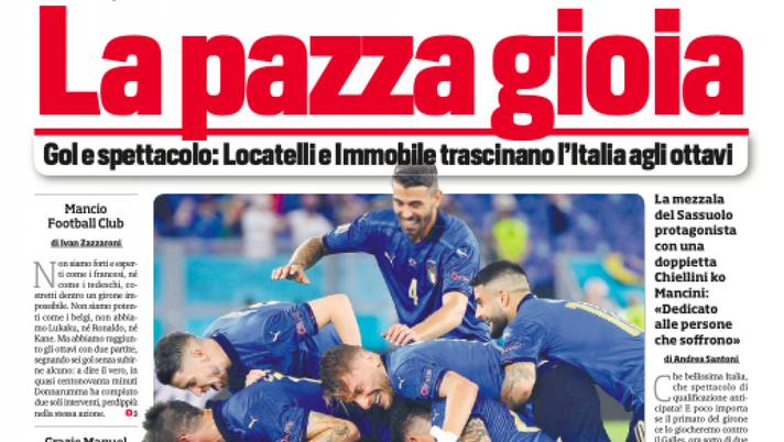 Prima Pagina, Corriere dello Sport: “La pazza gioia. Viola e Gattuso clamoroso divorzio” 