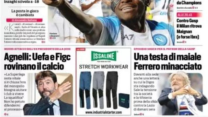 EDICOLA / CdS: “Inter a Bologna con Lukaku da CL. Klopp su Barella. Pronto Kessie” - immagine 1