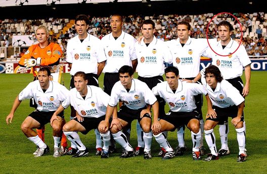 Foot : Valencia Cf - Liverpool Fc /Champions League Canizares Santiago, Pellegrino Mauricio, Ayala Fabian, Albelda David, Carew John, Baraja Ruben, Vicente, Carboni Amedeo, Rufete, Aimar Pablo, Curro Torres, Team, Equipe, Ploeg, Uefa Foot : Valencia Cf - Liverpool Fc /Champions League Canizares Santiago, Pellegrino Mauricio, Ayala Fabian, Albelda David, Carew John, Baraja Ruben, Vicente, Carboni Amedeo, Rufete, Aimar Pablo, Curro Torres, Team, Equipe, Ploeg, Uefa