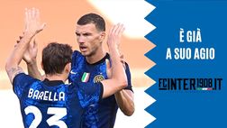 Inter, Dzeko già a suo agio. “Si è confermato un formidabile centravanti di manovra”