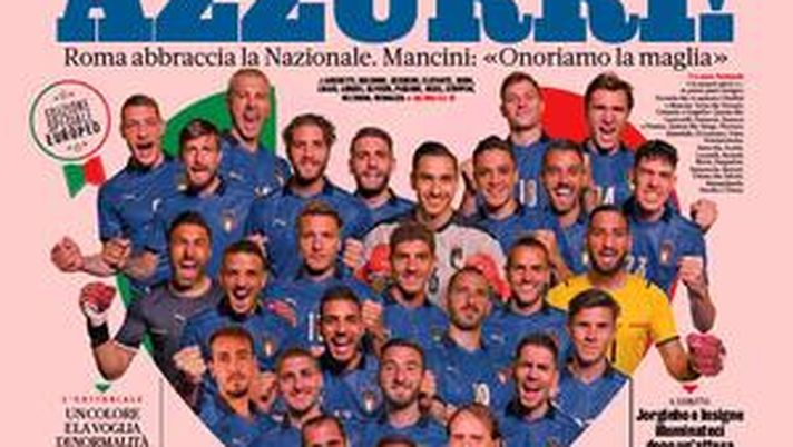 Prima Pagina, La Gazzetta dello Sport: &#8220;Siamo tutti Azzurri!&#8221; 