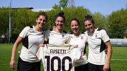 Milan femminile, premiate Bergamaschi, Tucceri e Fusetti per le 100 presenze