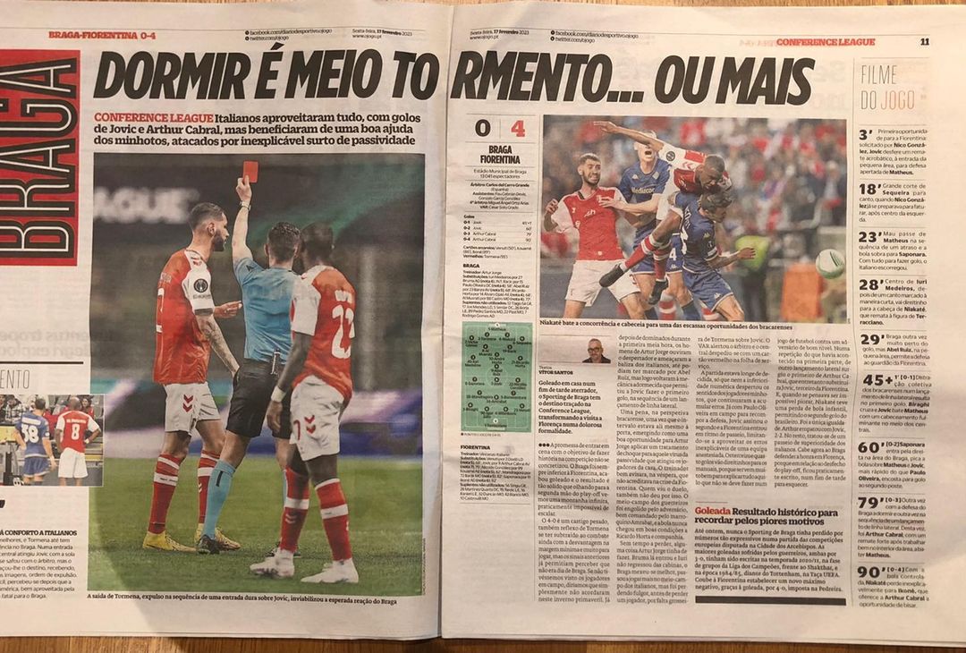 FOTO VN – I titoli dei giornali portoghesi. “Disastro”, “I guerrieri affondano”- immagine 1