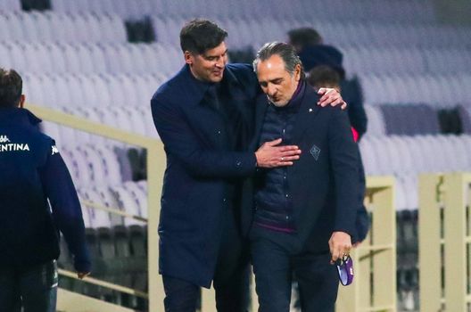 GERMOGLI PH 3 MARZO 2021 FIRENZE STADIO ARTEMIO FRANCHI CAMPIONATO DI SERIE A FIORENTINA VS ROMA NELLA FOTO FONSECA E PRANDELLI GERMOGLI PH 3 MARZO 2021 FIRENZE STADIO ARTEMIO FRANCHI CAMPIONATO DI SERIE A FIORENTINA VS ROMA NELLA FOTO FONSECA E PRANDELLI